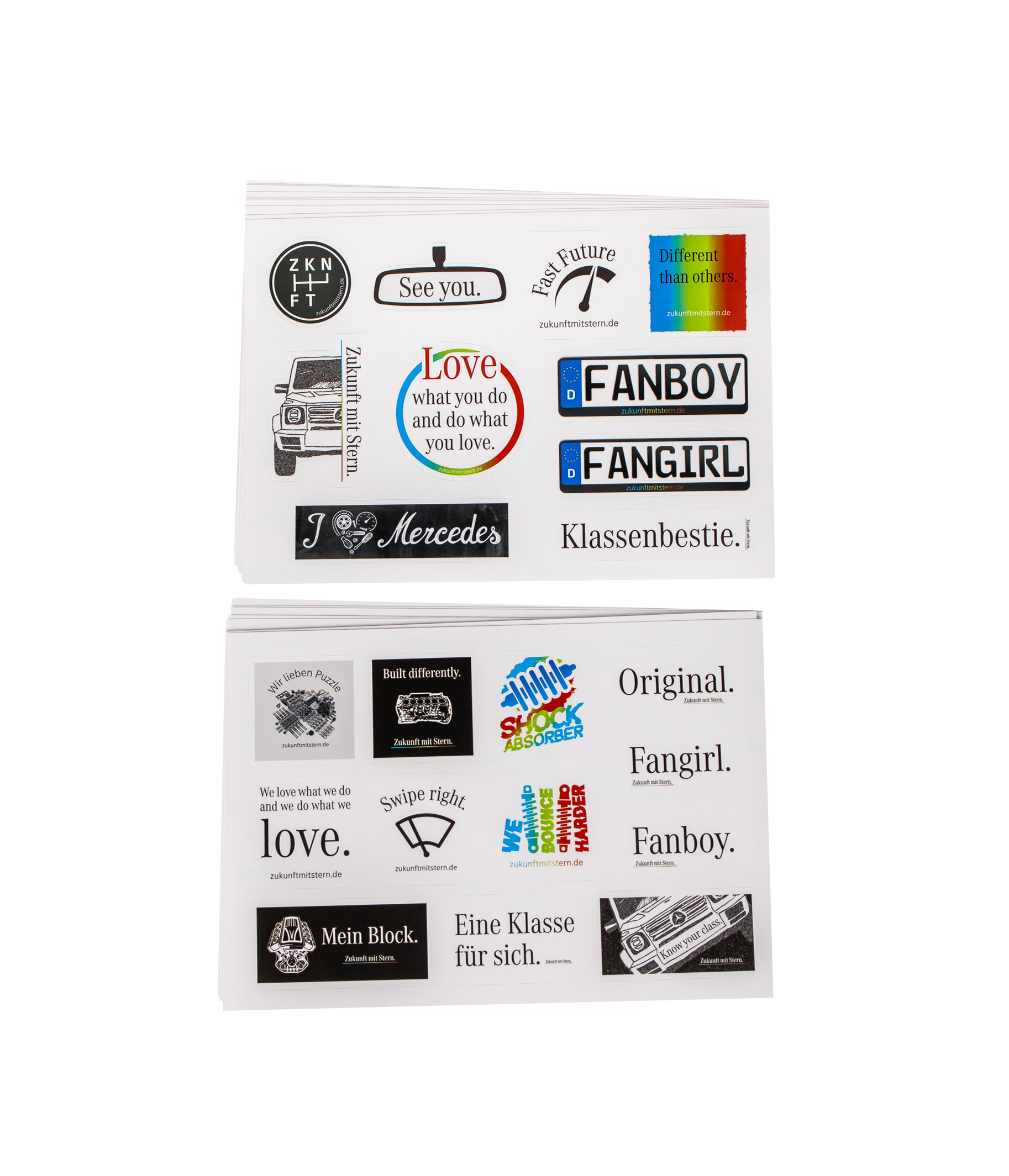 Zukunft mit Stern Stickerbogen Set (2x 10 Bogen)